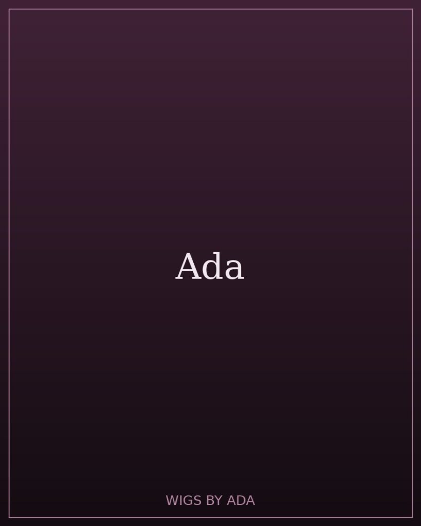 Ada, wig & weave specialist